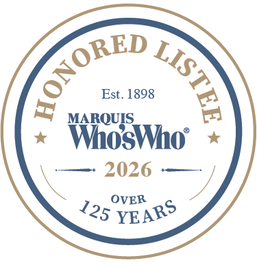 Marquis Who's Who Honored Listee 2026 badge